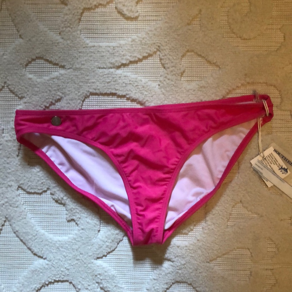 Hot pink southern tide bikini, medium